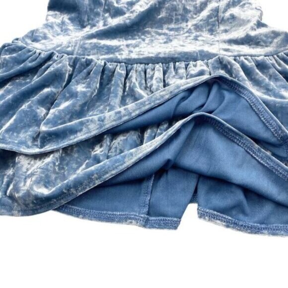 AE Crushed Velvet Tiered Babydoll Top Womens Size XS - Picture 6 of 7